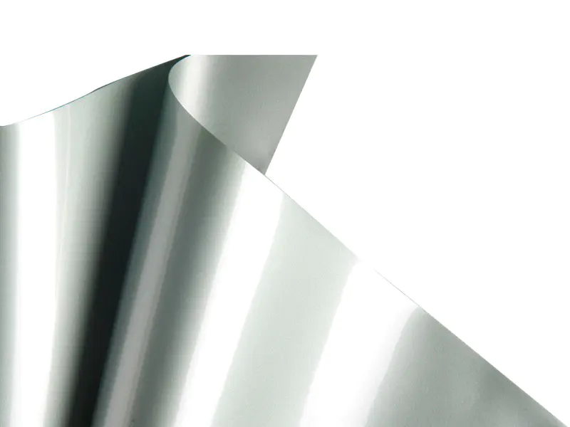 Pellicola morbida per soffitto in PVC lucido grigio argento-16