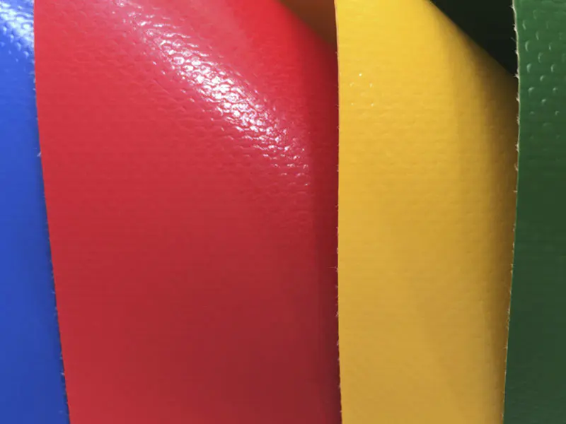Tessuto in poliestere rivestito in PVC con struttura a membrana colorata 1050GSM 1000D30X32