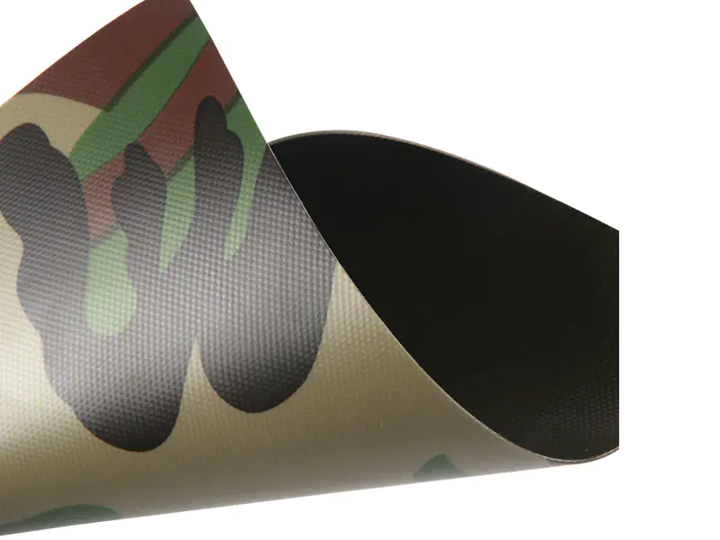 tessuto gonfiabile ermetico per barche in PVC mimetico da 0,52 mm 650GSM 1000D23X23